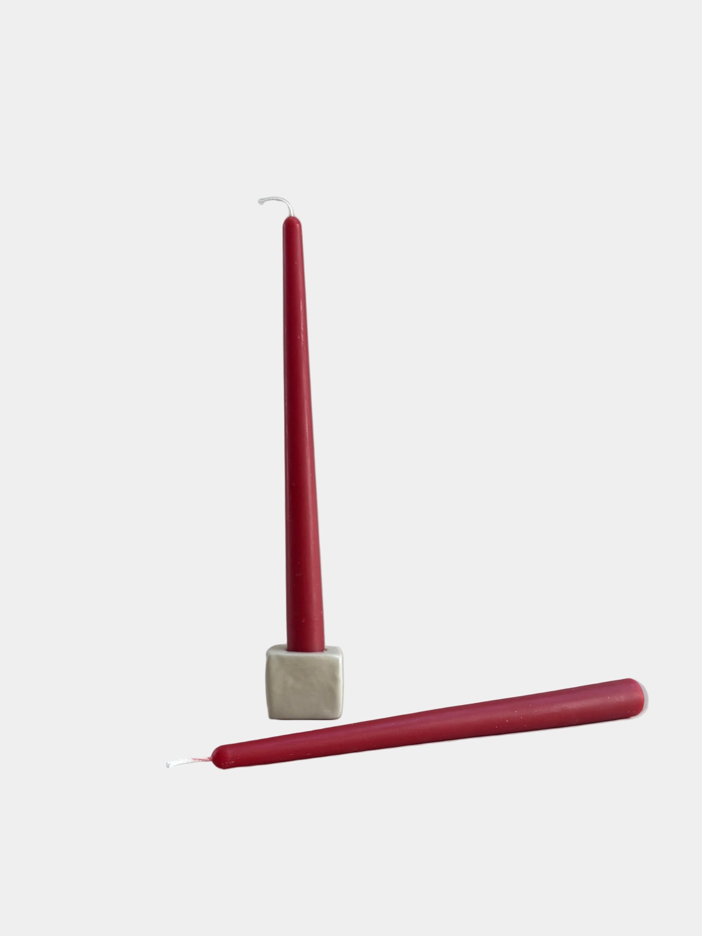 Dinner Taper Pair Red