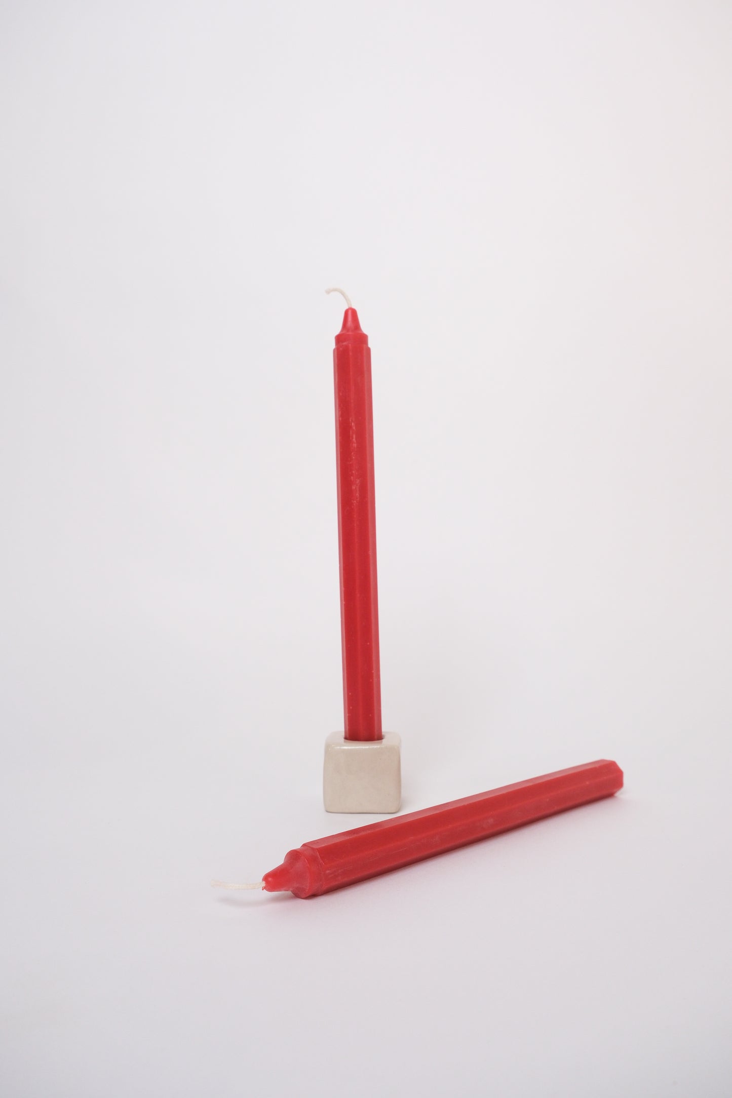 Octagon Taper Pair Red