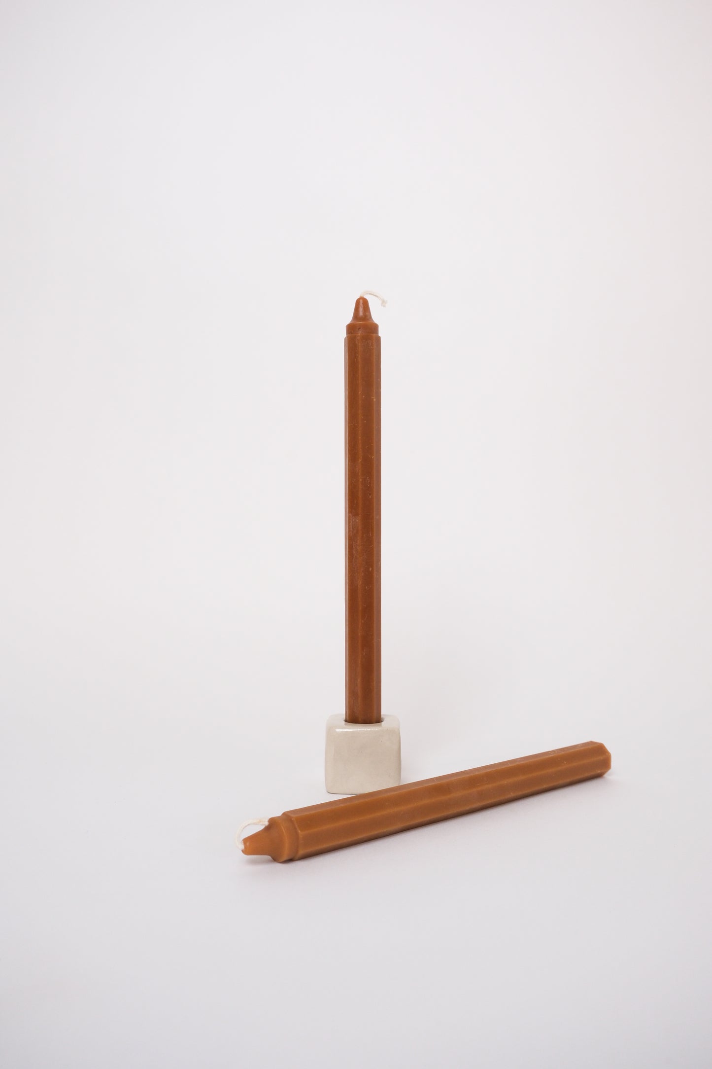 Octagon Taper Pair Caramel