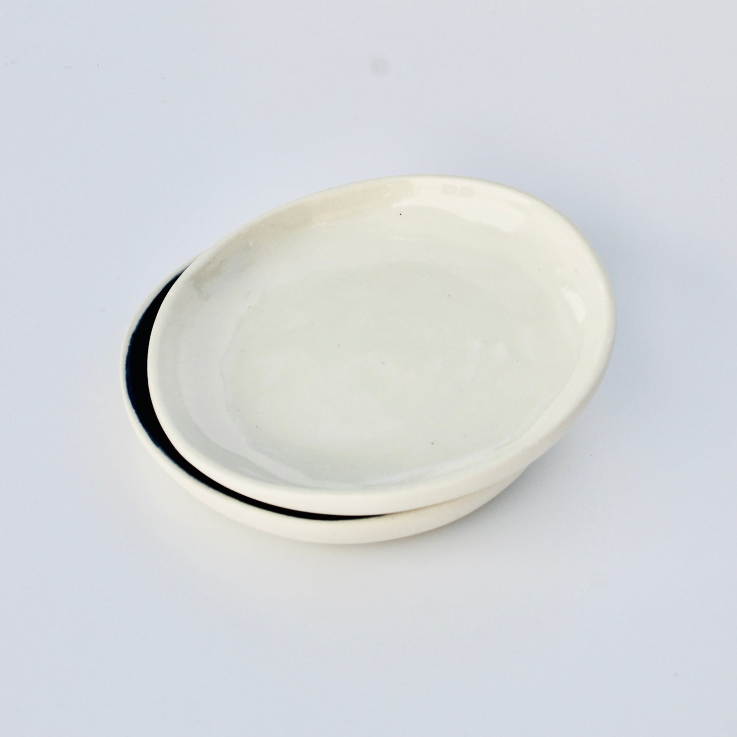 Ceramic Candle Plate - White