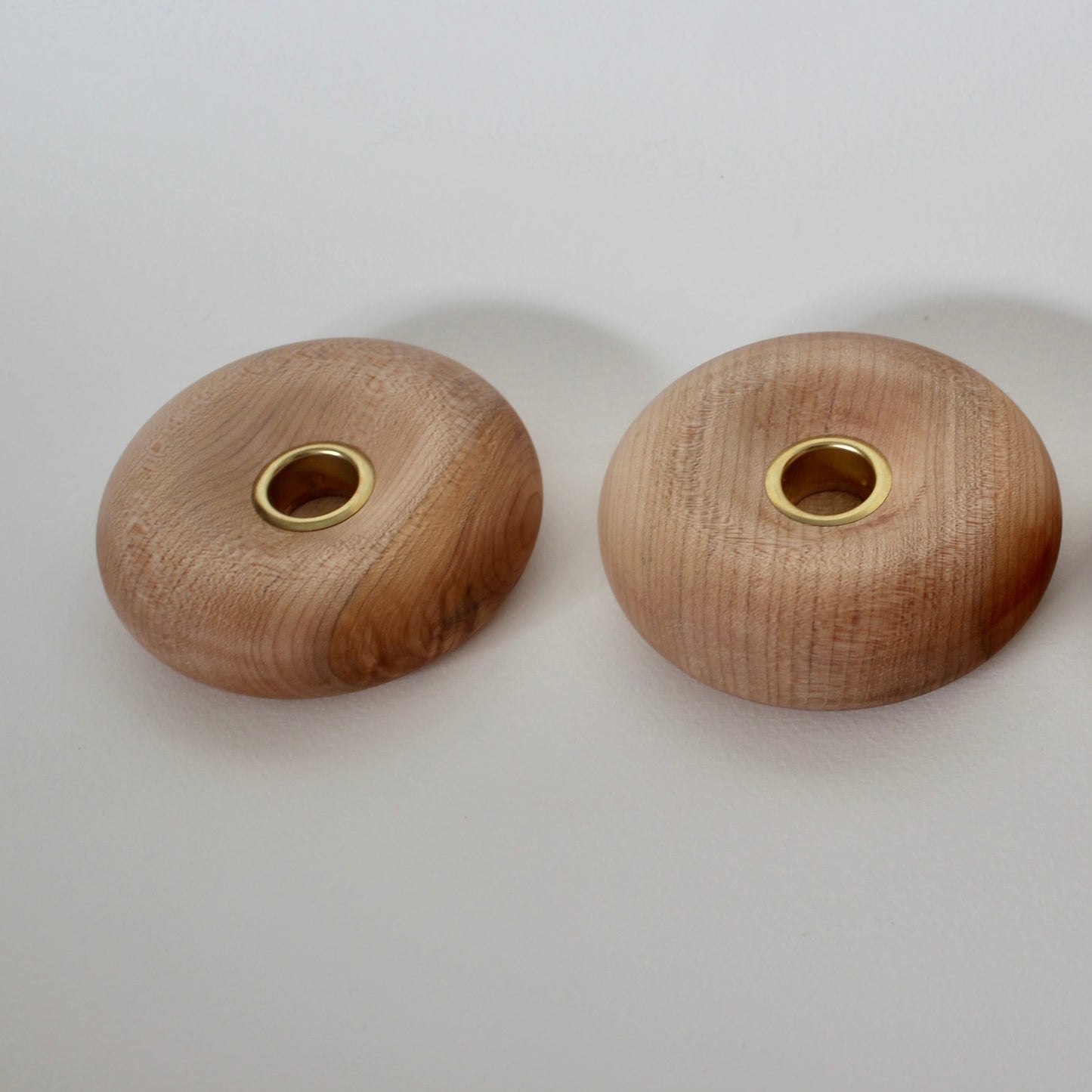 Donut Candleholder - Maple