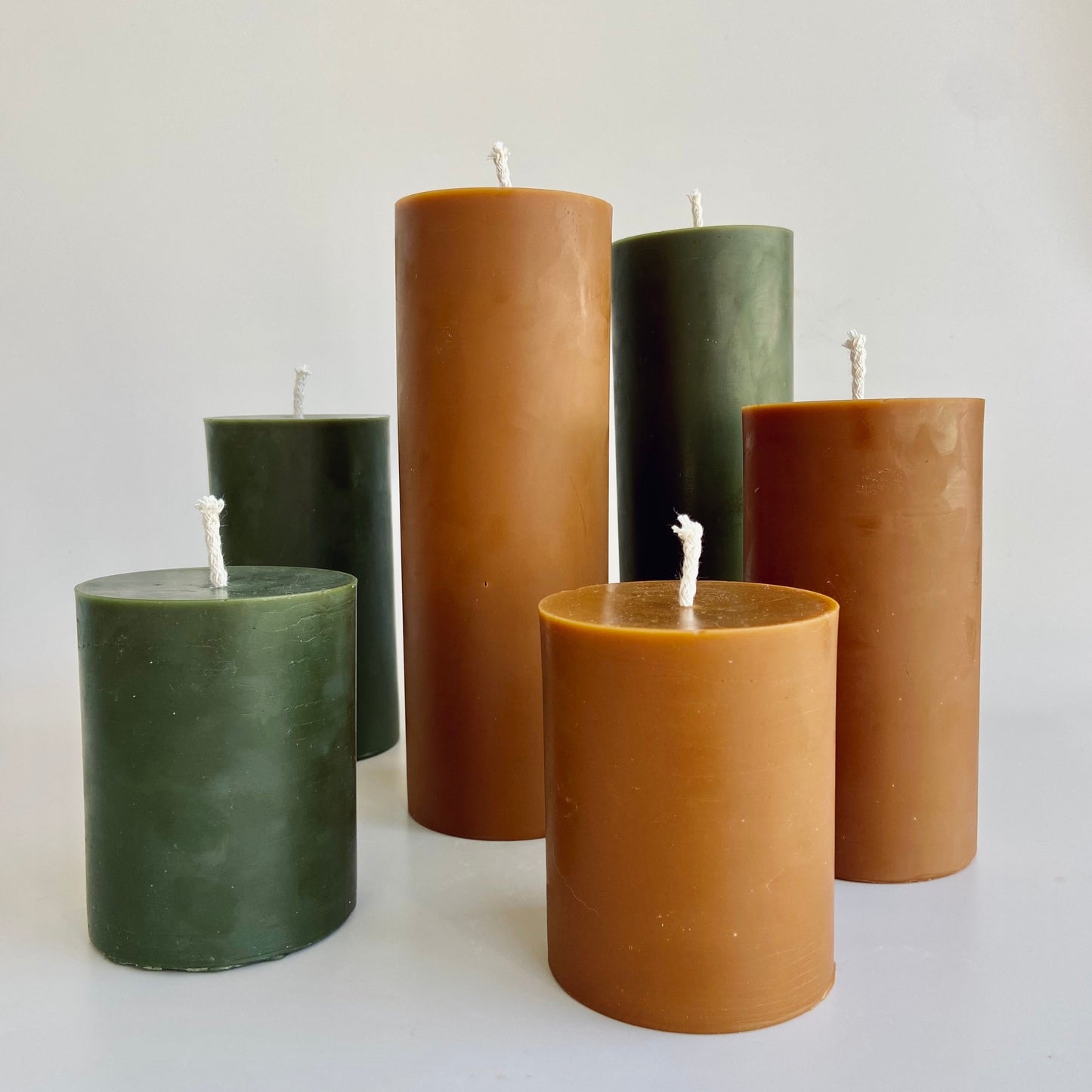 Pillar Candle Caramel - Medium