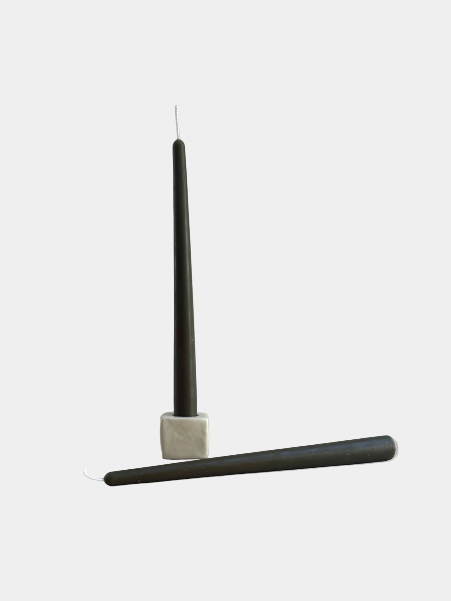 Dinner Taper Pair Moss