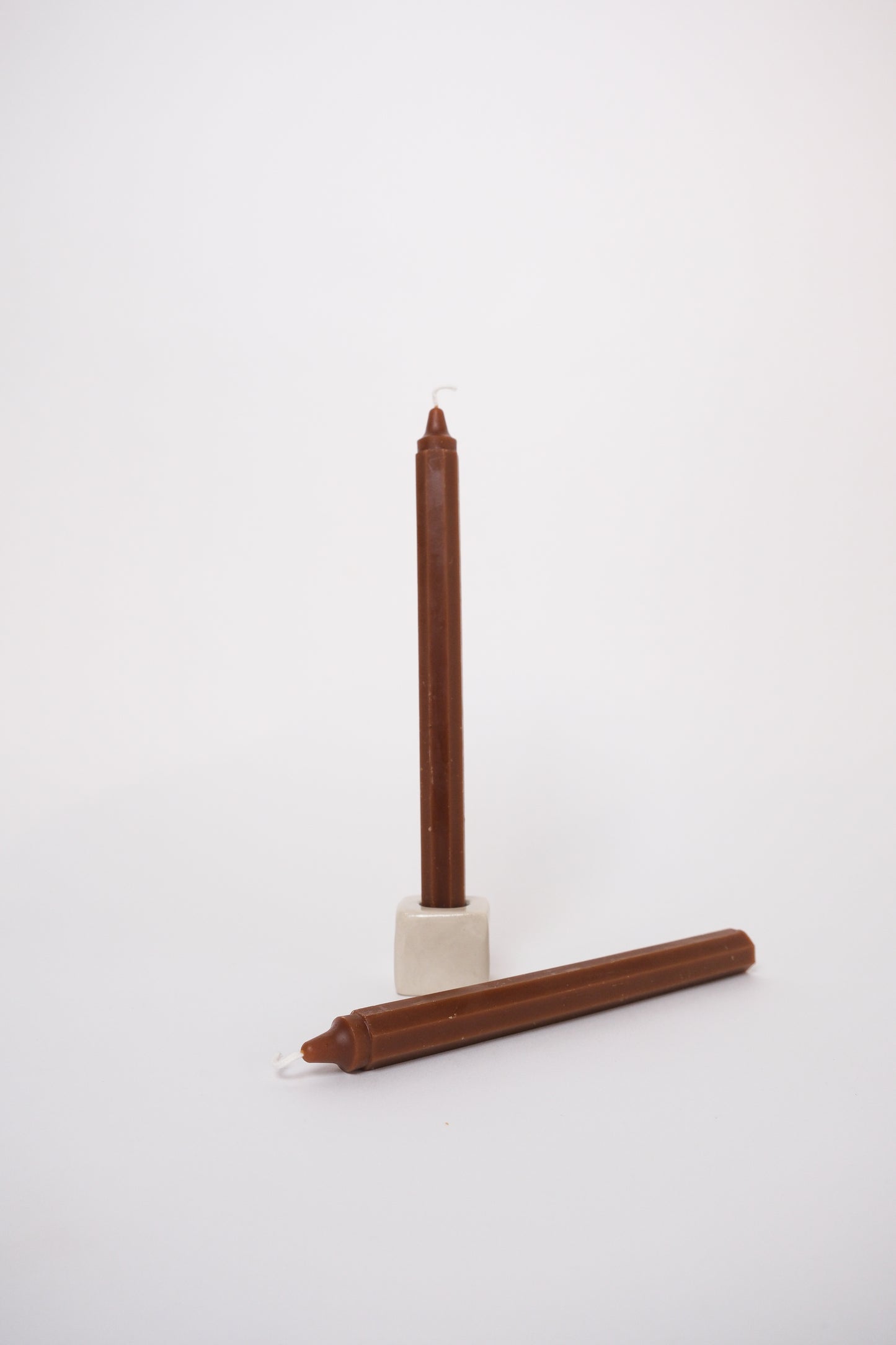 Octagon Taper Pair Toffee